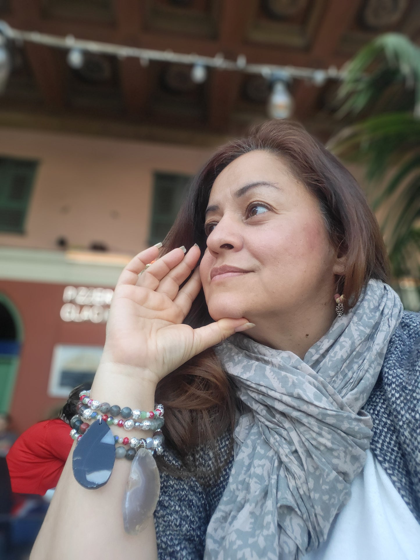 Brazalete y aretes Carmen