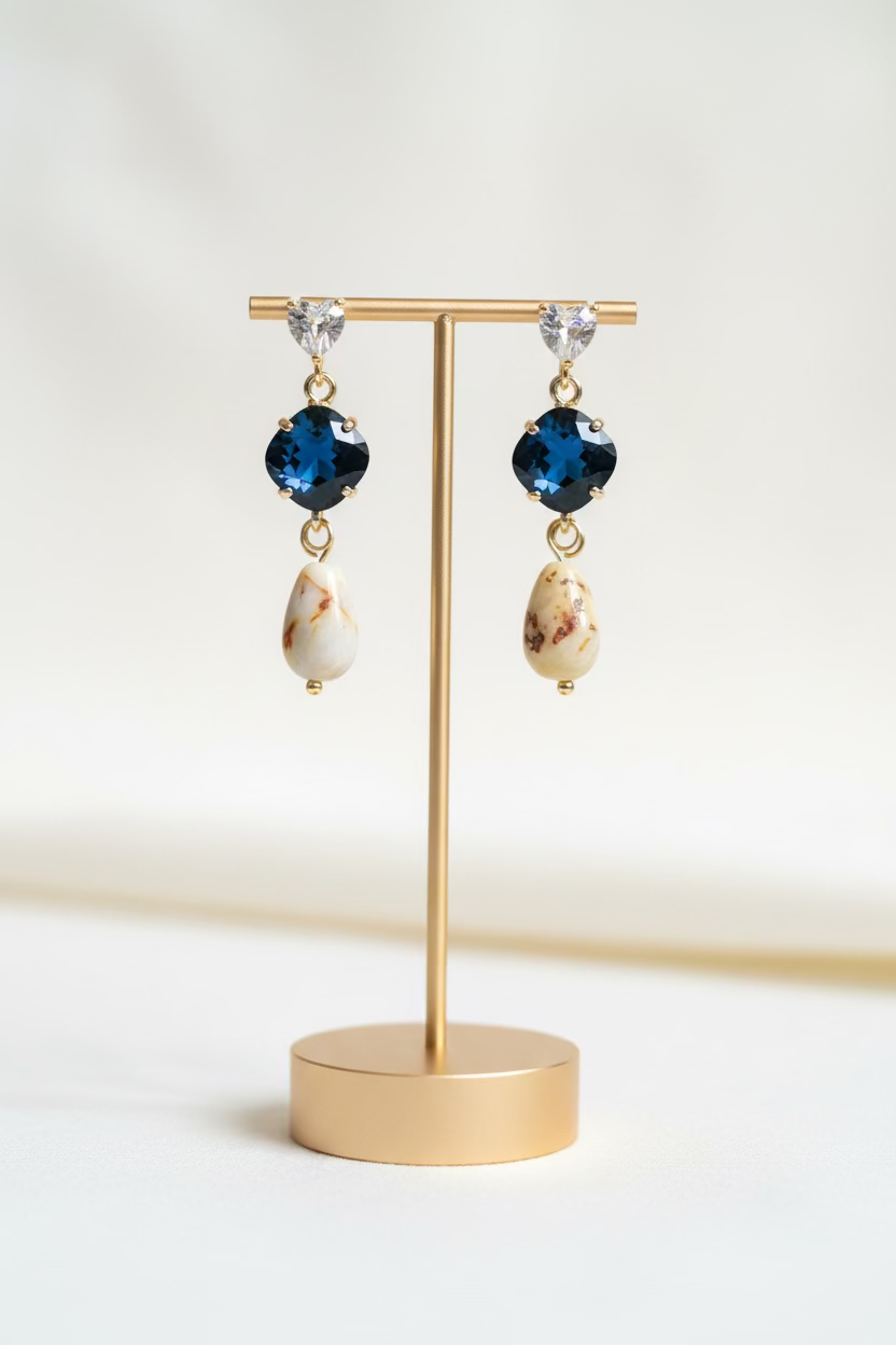 Aretes Azul