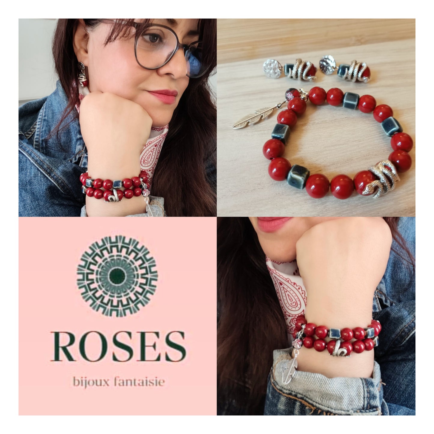 Bracelet Quetzali (Rouge)