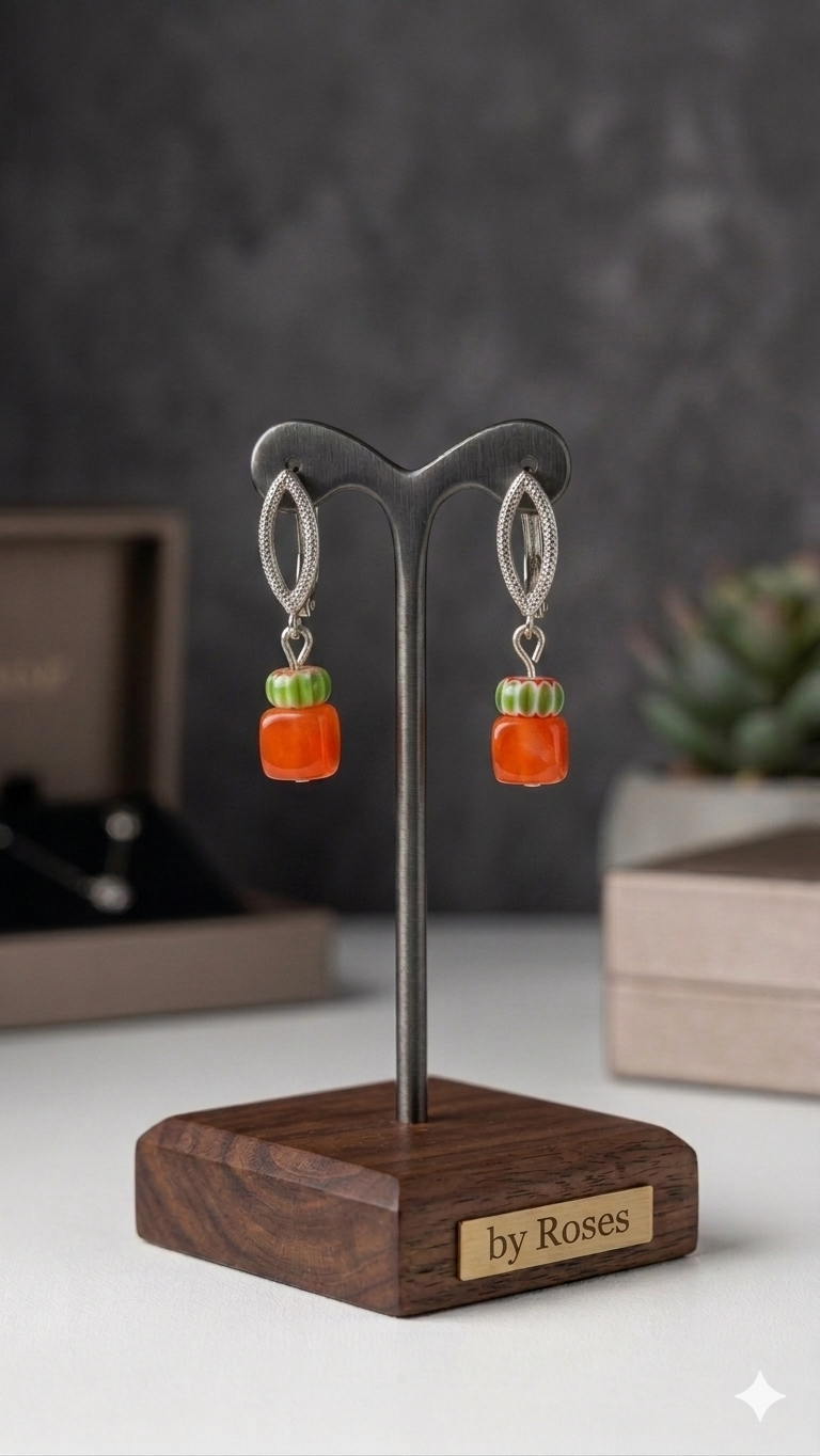 Boucles d'oreilles Pastèque